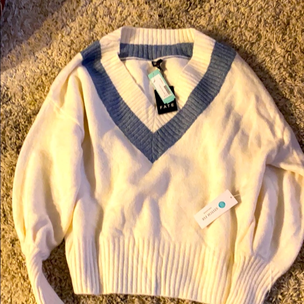 Fate long sleeve v neck sweater